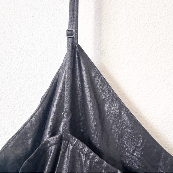 BCBGMaxAzria Deanne slip Maxi Dress black shimmer - Picture 11 of 14